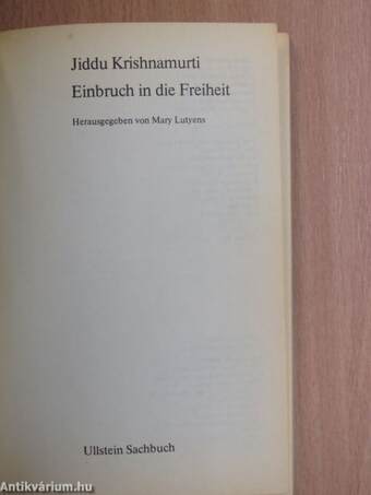 Einbruch in die Freiheit