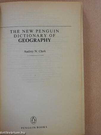 The new Penguin dictionary of geography