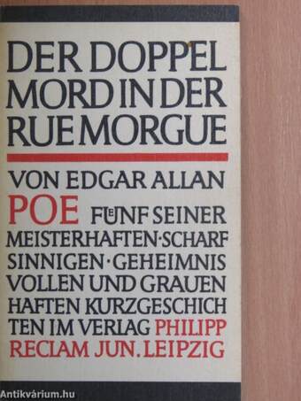 Der Doppelmord in der Rue Morgue