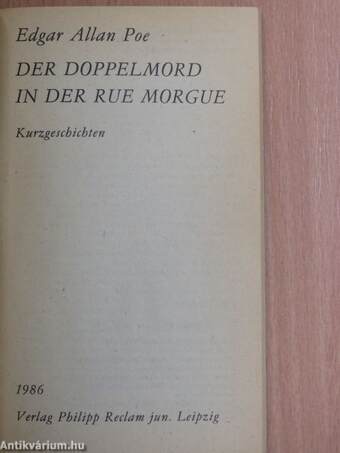 Der Doppelmord in der Rue Morgue