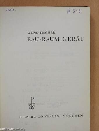 Bau - Raum - Gerät