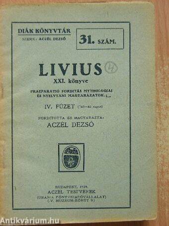 Livius XXI. könyve (töredék)