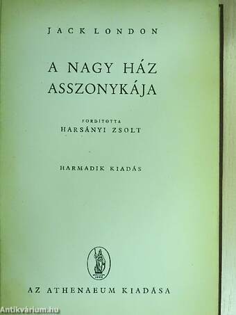 A nagy ház asszonykája