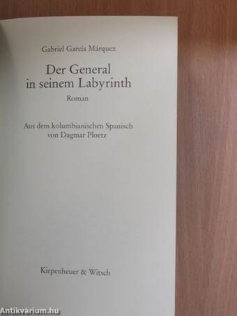 Der General in seinem Labyrinth