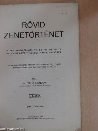 Rövid zenetörténet