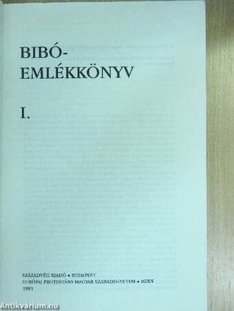 Bibó-emlékkönyv I. (töredék)