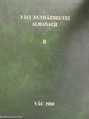 Váci egyházmegyei almanach II. (töredék)