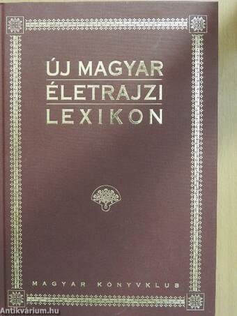 Új magyar életrajzi lexikon V. (töredék)