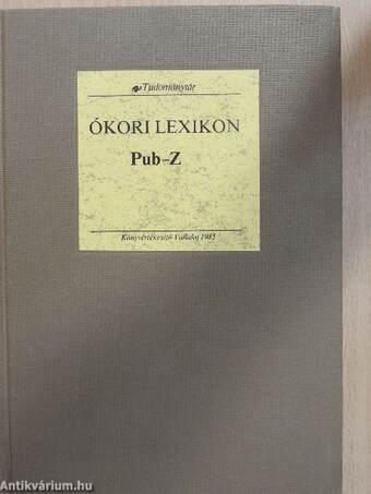 Ókori lexikon II/2. (töredék)