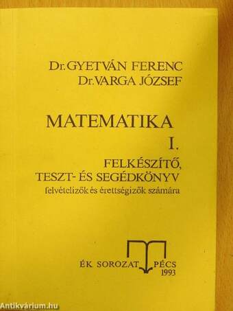 Matematika I. (töredék)