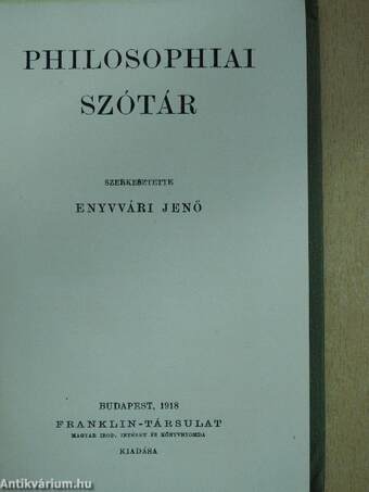 Philosophiai szótár