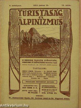 Turistaság és Alpinizmus 1915. junius 15.