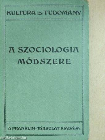 A szociologia módszere