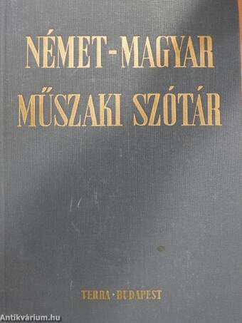 Német-magyar műszaki szótár