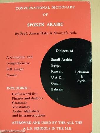 Conversational dictionary of Spoken Arabic