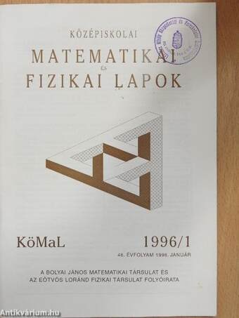 Középiskolai Matematikai és Fizikai Lapok 1996. január