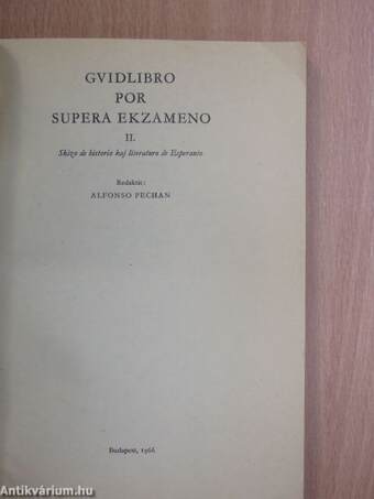 Gvidlibro por supera ekzameno II.