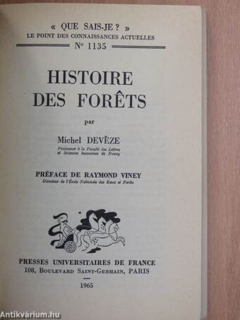 Histoire des forets