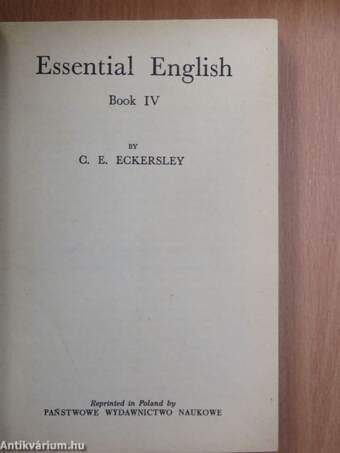 Essential English for Foreign Students Book 4.