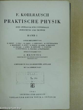 Praktische Physik I-II.