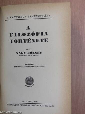 A filozófia története