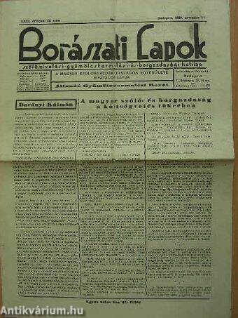 Borászati Lapok 1939. november 11.