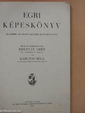 Egri képeskönyv