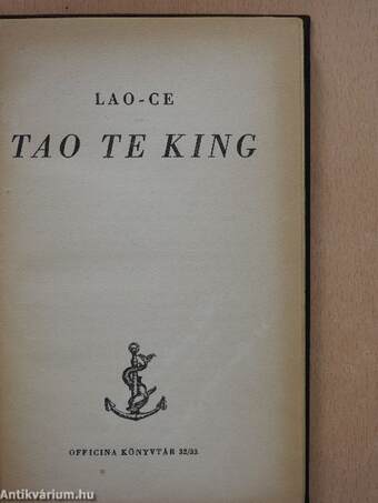 Tao Te King