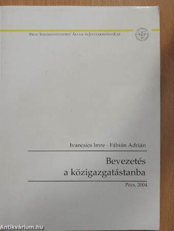 Bevezetés a közigazgatástanba