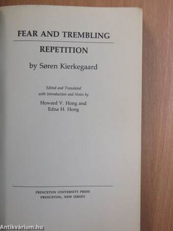 Fear and Trembling/Repetition