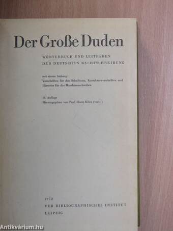 Der Große Duden