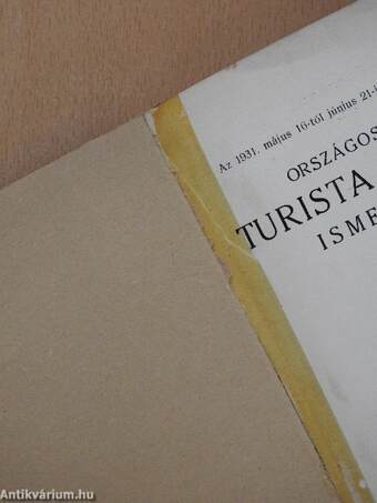 Az 1931. május 16-tól június 21-ig Budapesten rendezett Országos Magyar Turista Kiállítás ismertetője