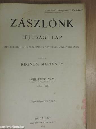 Zászlónk 1909. szeptember-1910. június