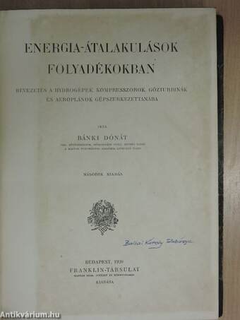 Energia-átalakulások folyadékokban