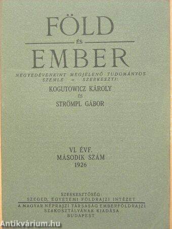 Föld és Ember 1926/2.