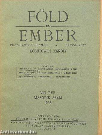 Föld és Ember 1928/2.
