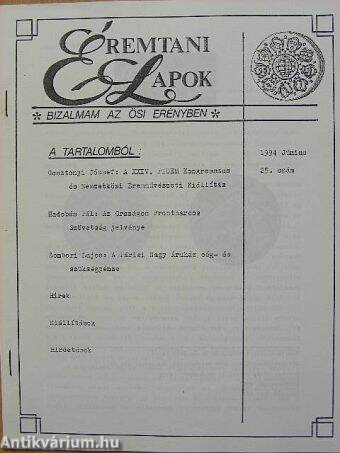 Éremtani Lapok 1994. június