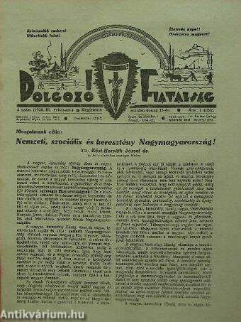 Dolgozó fiatalság 1938/4.