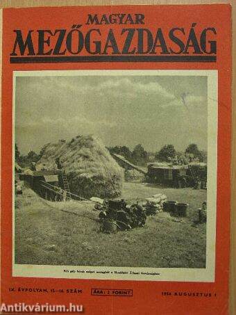 Magyar Mezőgazdaság 1954. augusztus 1.