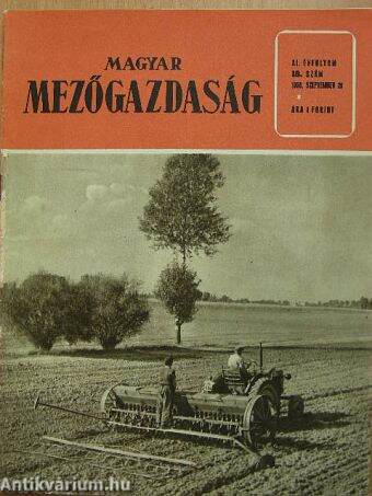 Magyar Mezőgazdaság 1956. szeptember 29.