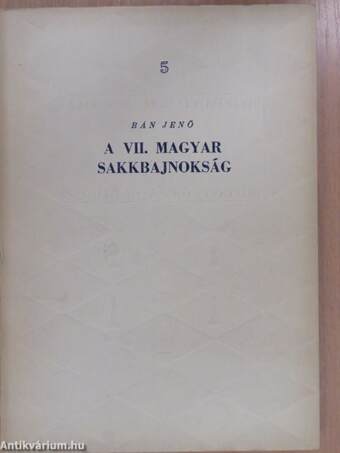 A VII. magyar sakkbajnokság