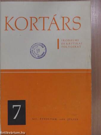 Kortárs 1968. július-december (fél évfolyam)