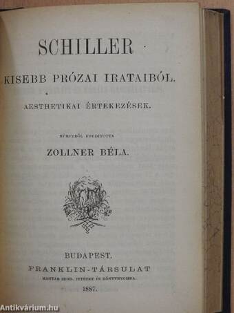 Aesthetikai törekvések Magyarországon 1772-1817/Az eszmény a müvészetben/Schiller kisebb prózai irataiból/Adalék a lélek életrendjéhez