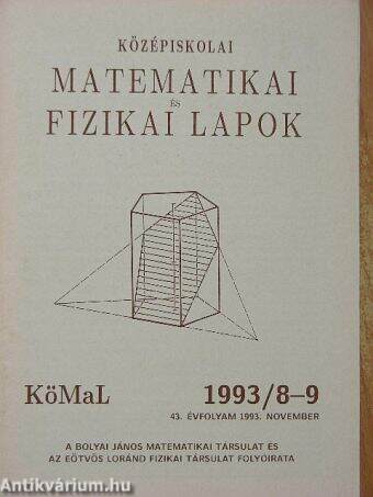 Középiskolai matematikai és fizikai lapok 1993. november