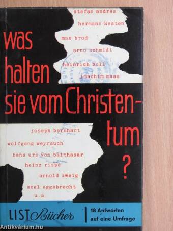 Was halten sie vom Christentum?