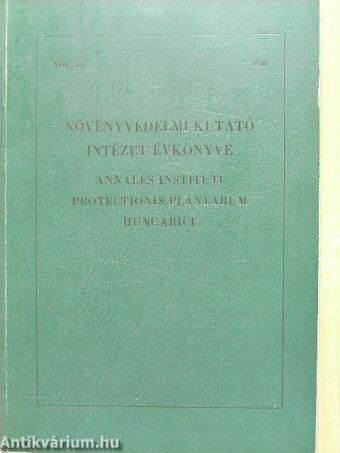Növényvédelmi Kutató Intézet Évkönyve 1880-1980.