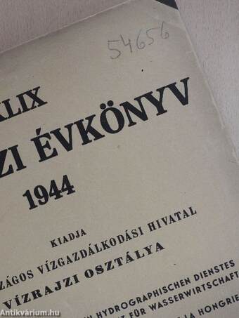 XLIX. vízrajzi évkönyv 1944