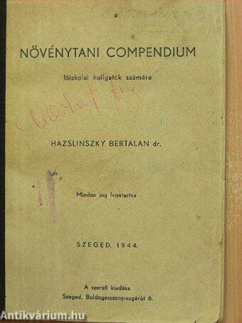 Növénytani compendium