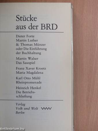 Stücke aus der BRD