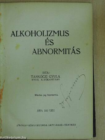 Alkoholizmus és abnormitás